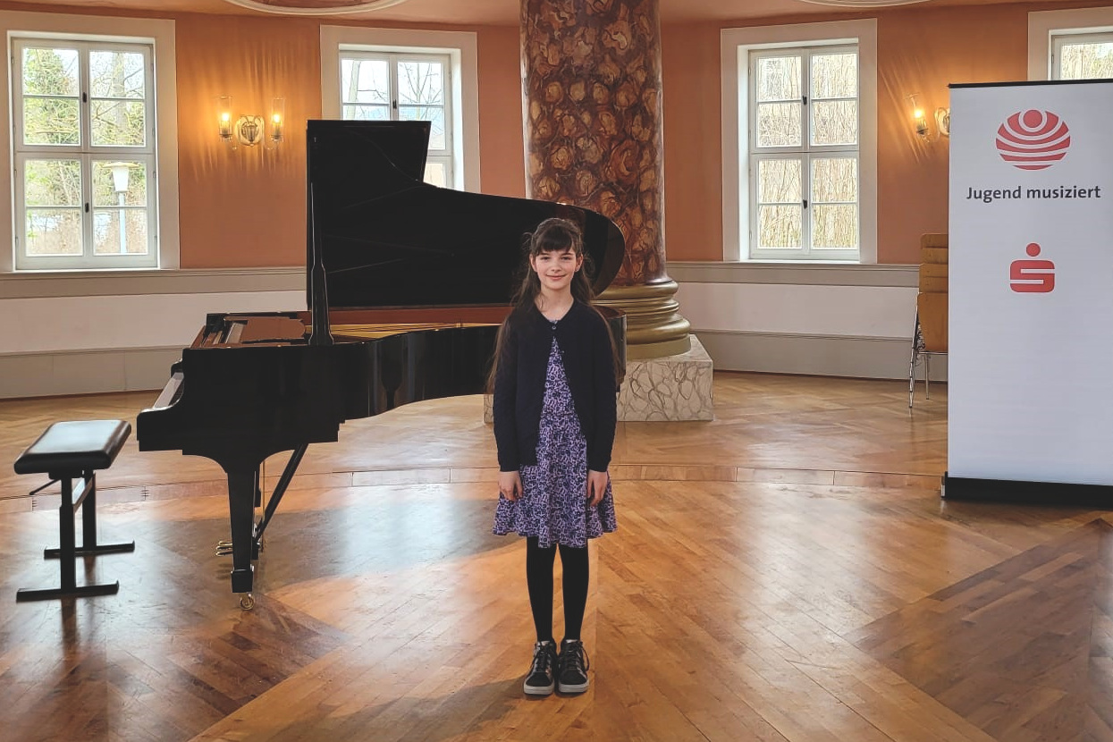 Annelie Otto (Klavier) beim Vorspiel zum Landeswettbewerb von Jugend musiziert am 21.03.2026
